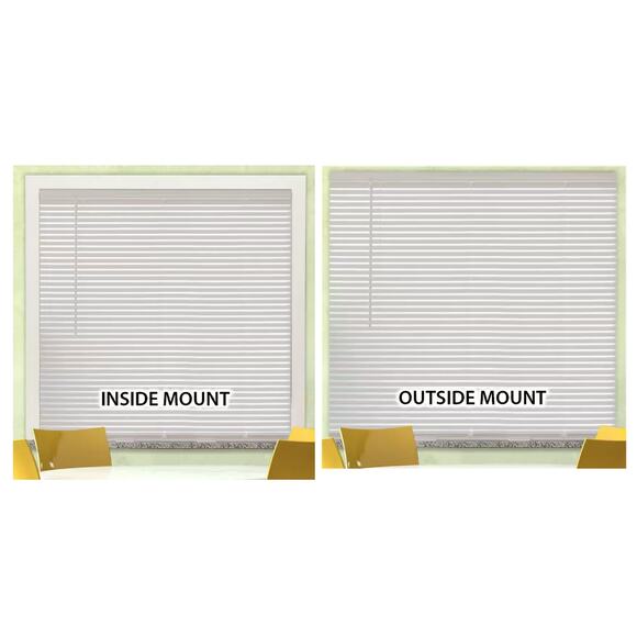 1 x 23"W x 72"L White Cordless Room Darkening 1" Window / Door Vinyl Mini Blind - Picture 10 of 10